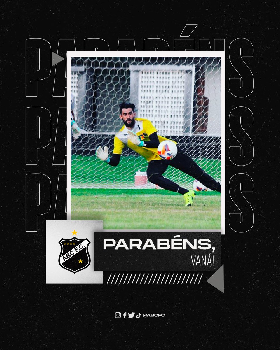 ⚫⚪🎂 Nesta terça-feira, 25 de abril, o goleiro @vanagr26, que teve passagem marcante pelo Mais Querido em 2016, completa mais um ano de vida.

Parabéns, Vaná! A Frasqueira deseja felicidades e ainda mais sucesso na carreira! 
 
#ABCFC 
#ParabénsVaná
#OMaisQueridoDoRN