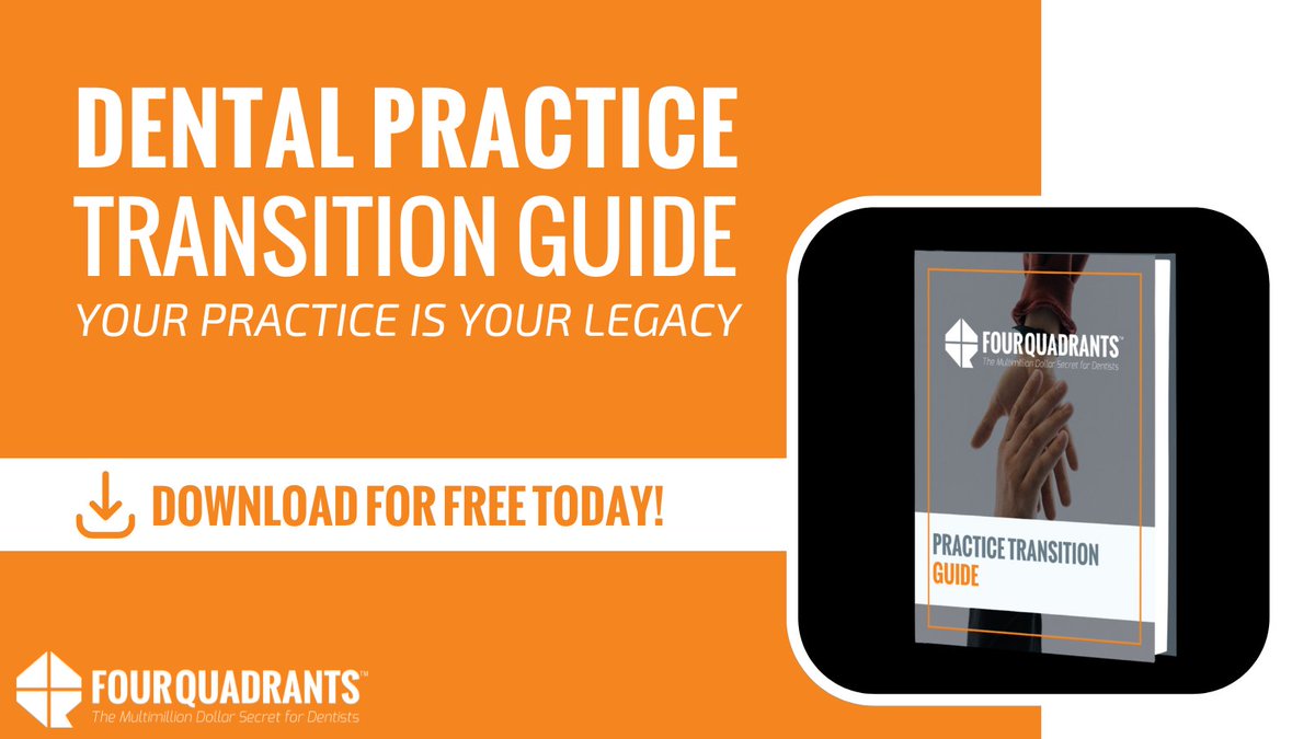 Ready for retirement and eager to find the right successor for your practice? 

Four Quadrants Advisory offers practice transition services including a FREE Practice Transition Guide! Download our ebook now to learn more. 
hubs.ly/Q01MH7D40