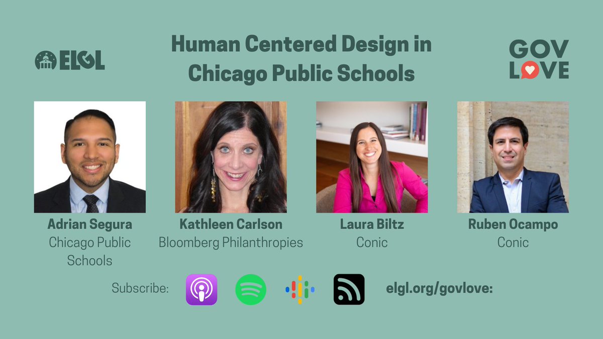 GovLove 🎙 (@govlovepodcast) on Twitter photo In our latest episode we talked all about human centered design in <a href="/ChiPubSchools/">CPS - Chicago Public Schools</a>. Four guests joined the pod to discuss the CPS community toolkit, building strong design teams, and gaining leadership buy-in. elgl.org/podcast-human-… In our latest episode we talked all about human centered design in <a href="/ChiPubSchools/">CPS - Chicago Public Schools</a>. Four guests joined the pod to discuss the CPS community toolkit, building strong design teams, and gaining leadership buy-in. elgl.org/podcast-human-…