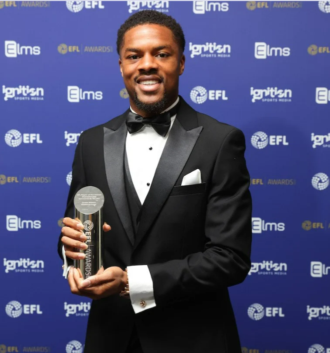 stbons's tweet photo. Congratulations to our Alumnus Chuba Akpom, @cakpom for winning the Sky Bet Championship Player of the Season Award !
It's always great to see one of our previous students doing so well in their career.
#award #achievement #bonsboy #football #boro https://t.co/Sr0sFEnIkN