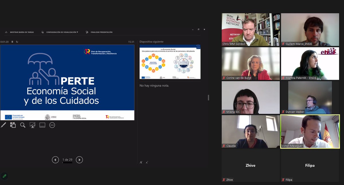 ensienetwork's tweet photo. 🇪🇺 🧑🤝🧑 #NetWorksProject partners learnt today on the topic of EU Policy for networks for #WISEs in Europe with two experts: @cvdburgt director of @De_Omslag, and @VictorMeseguer_ , Special Commissioner for #SocialEconomy of the Spanish government.
🔗https://t.co/I16i5RUk2B https://t.co/PXrgxCckZl