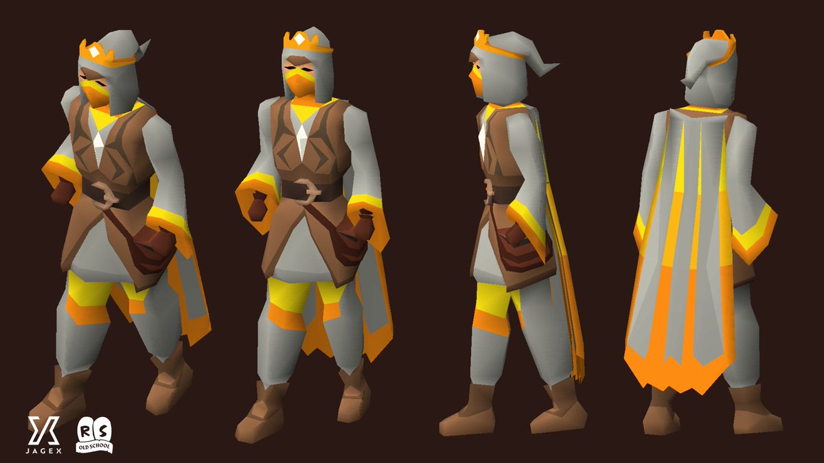JagexSkylark's tweet photo. Nyooooom 🏃💨 Here's a look at some new models for the Runecrafting x Graceful Outfit, based on @JagexJerv's concept - lemme know what you think! #OSRSGameJam https://t.co/jlvor1K5Nf