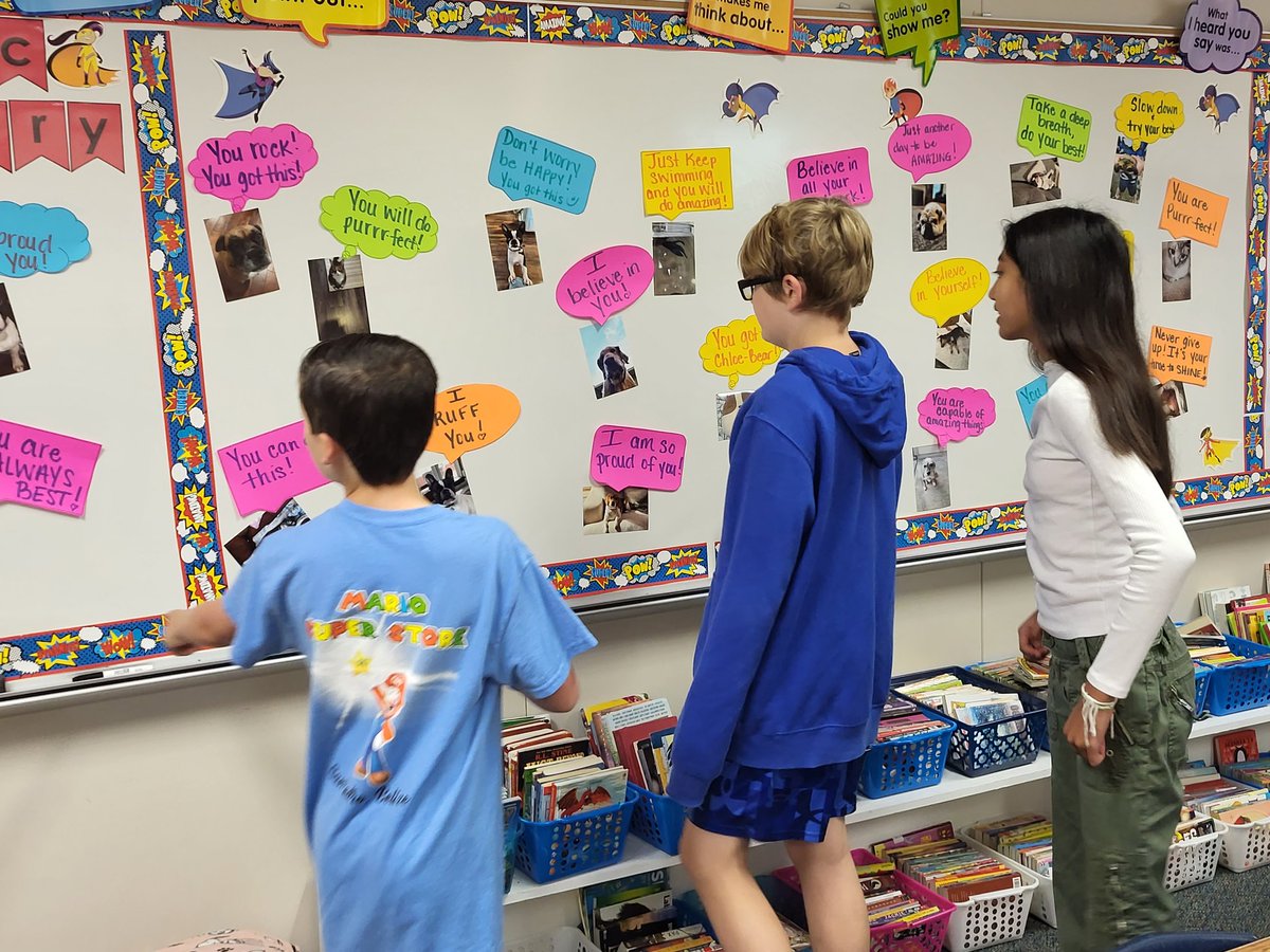 Part 1 of STAAR motivation for our 5th grade kiddos. Parents sent pictures of their pets and we posted them with a cute quote. It was a surprise so the kids loved them as they came in this morning!
<a href="/KleinISD/">Klein ISD</a> <a href="/KuehnleKISD/">Kuehnle Elementary</a>