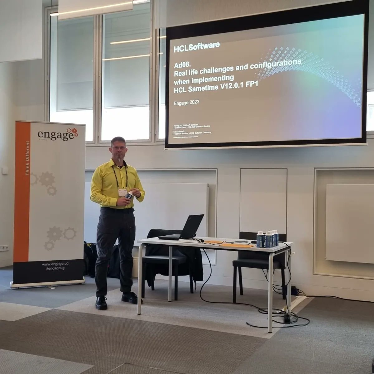 TheWickerl's tweet photo. Done with my session at #engageug.
#HCLSoftware https://t.co/WWpWCljZUi