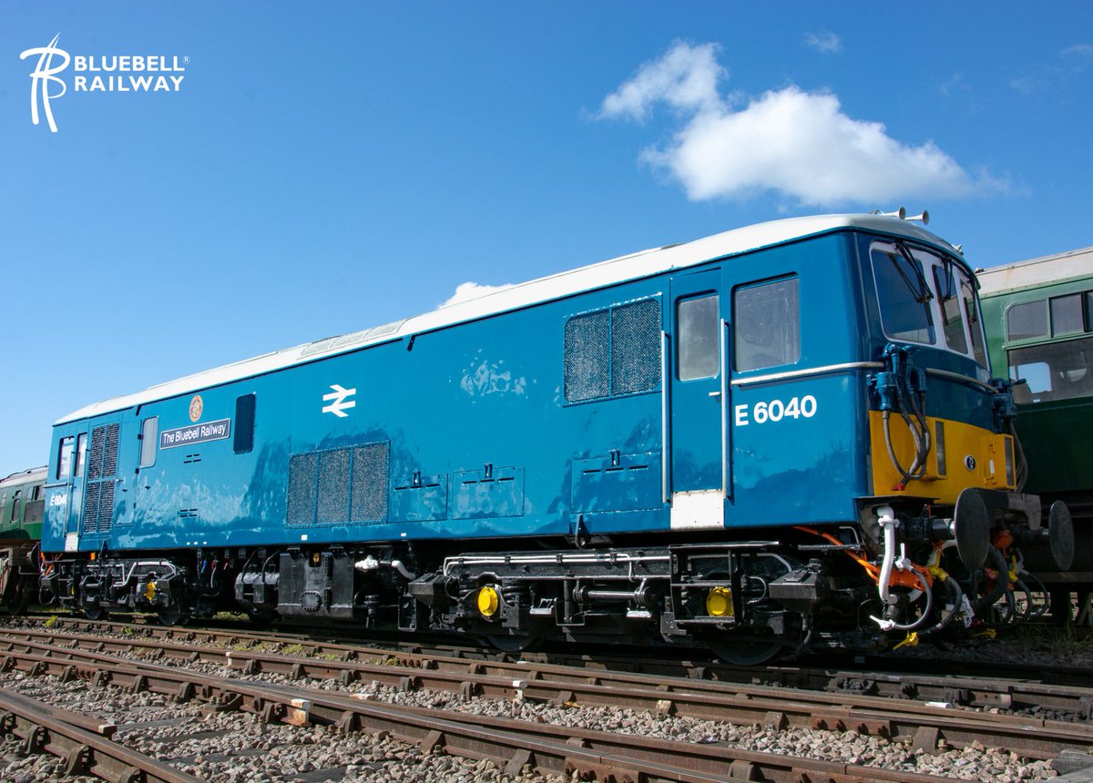 bluebellrailway's tweet photo. E6040 has arrived at The Bluebell Railway!  

The Class 73 arrived at Sheffield Park this morning from Eastleigh Works &amp; gleamed in the spring sunshine. Details of when it will enter service will be made available in due course &amp; after crew familiarisation has been completed. https://t.co/qzbwFpMHEv