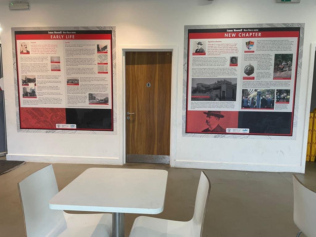 MedwaySport's tweet photo. Following last year’s Isaac Newell exhibition where we paid tribute to the young Victorian boy who took football to Argentina and founder of Newells Old Boys 🔴⚫️
As a permanent tribute to this Strood man, we have given the exhibition a permanent home at Strood Sports Centre ⚽️ https://t.co/gGcex4nL8w