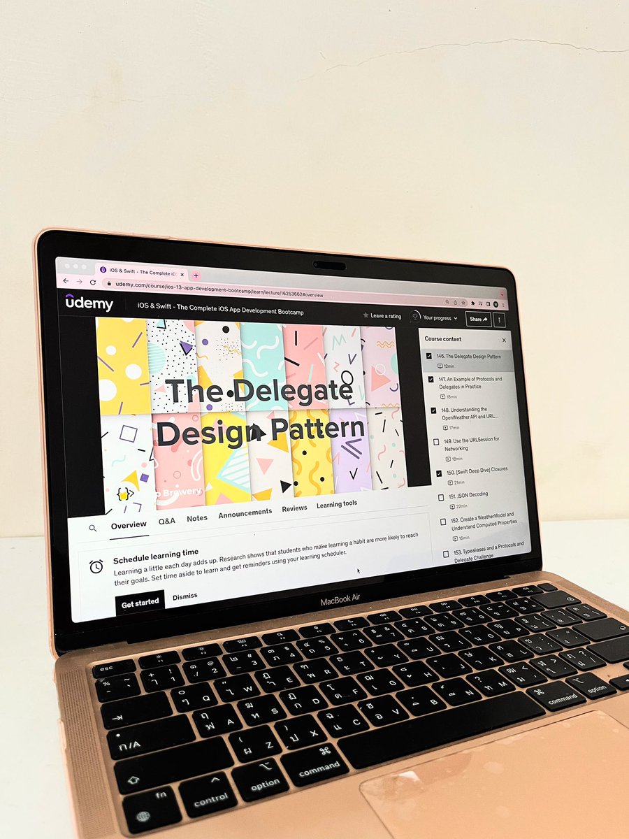 hmoo_ios's tweet image. 😵‍💫
Day 27

Section 13 of Dr Angela Yu’s iOS development 

✔️Today I learnt :
-Protocols
-delegate 

#100DaysOfCode #100dayofswift #iosdev #100daysofcoding #xcode #angelayu #100DaysOfSwiftUI #iosdevelopers #udemy #swiftdeveloper #womenintech
