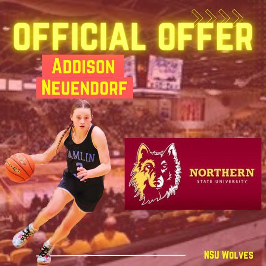 I am very blessed and excited to announce that I have received an offer from <a href="/nsuwolves_wbb/">NSU Wolves WBB</a>!! Thank you <a href="/CoachK_NSU/">Paula Krueger</a> <a href="/clintneumann/">Clint Neumann</a>
