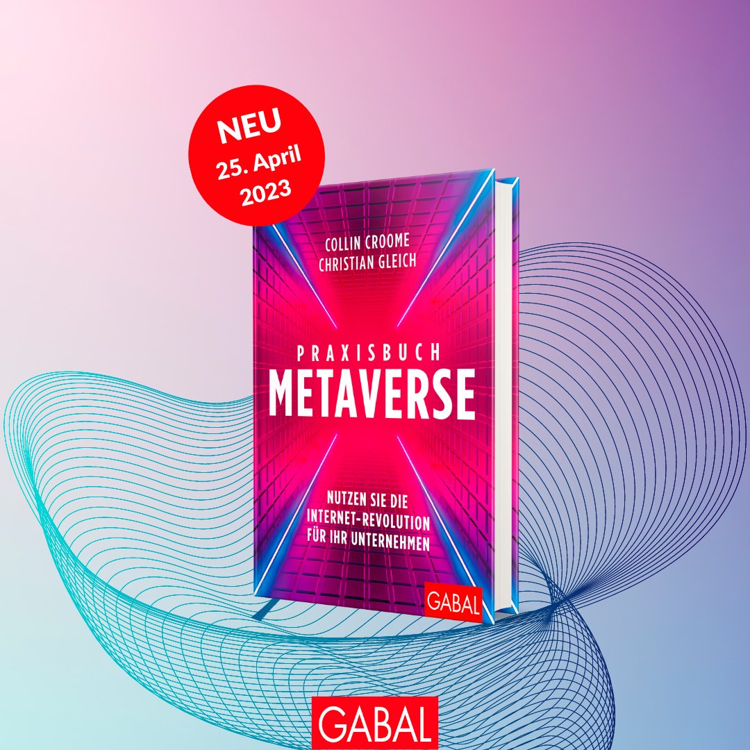 #NEUERSCHEINUNG: 🔥 Das "Praxisbuch Metaverse" von <a href="/croome/">Collin Croome 🚀</a> und <a href="/TheChriswhiz/">Christian Gleich</a> gibt eine Einführung in die Ursprünge, Technologien, Anbieter und Plattformen des #Metaverse. 

Nutzen auch Sie die #Internet-Revolution für Ihr Unternehmen!
👉 amzn.to/3oCEwya