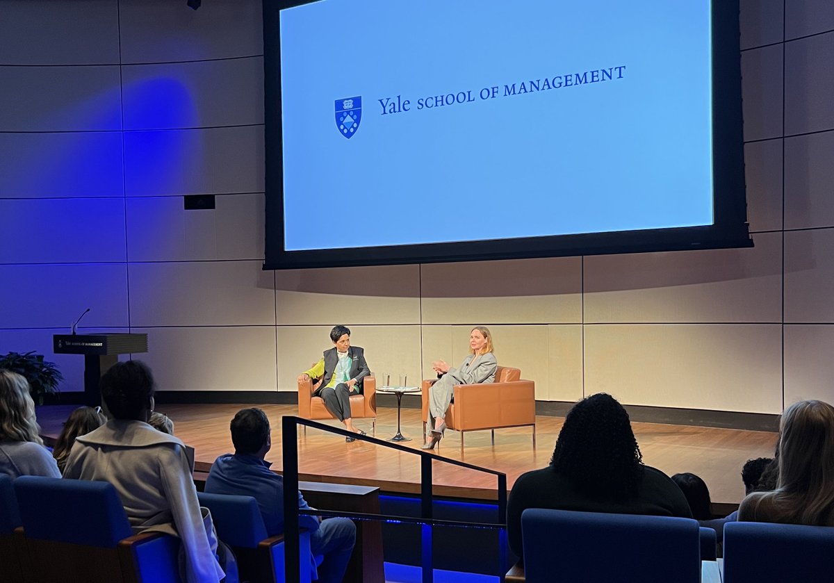 Yesterday <a href="/Yale/">Yale University</a> hosted an inspiring conversation about #sustainability and #innovation between business leaders Indra Nooyi MBA ’80 &amp; <a href="/StellaMcCartney/">Stella McCartney</a>. Enjoyed hearing about MCartney's R&amp;D collab with #NHV startup <a href="/ProteinEvo/">Protein Evolution</a>.

voguebusiness.com/sustainability…