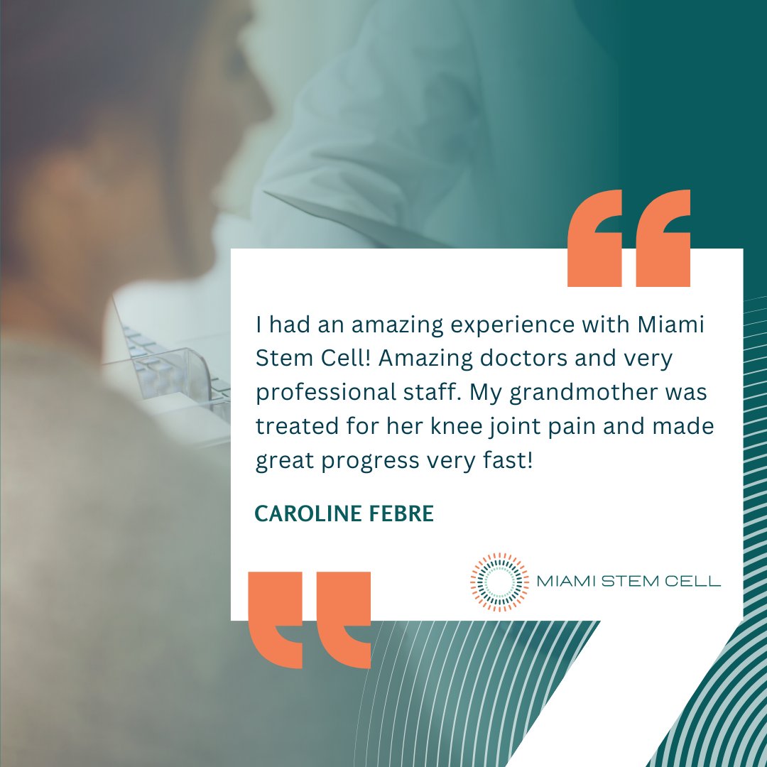 Miami_Stem_Cell's tweet photo. 🎉👍 Our patients' satisfaction is our top priority! 😊

Let us help you start your journey towards a pain-free life with a free consultation today.💚

 #FreeConsultation #platelets #PRP #Arthritis #JointPain #StemCell #StemCellTreatment #Joints https://t.co/R9Ptz9guoP