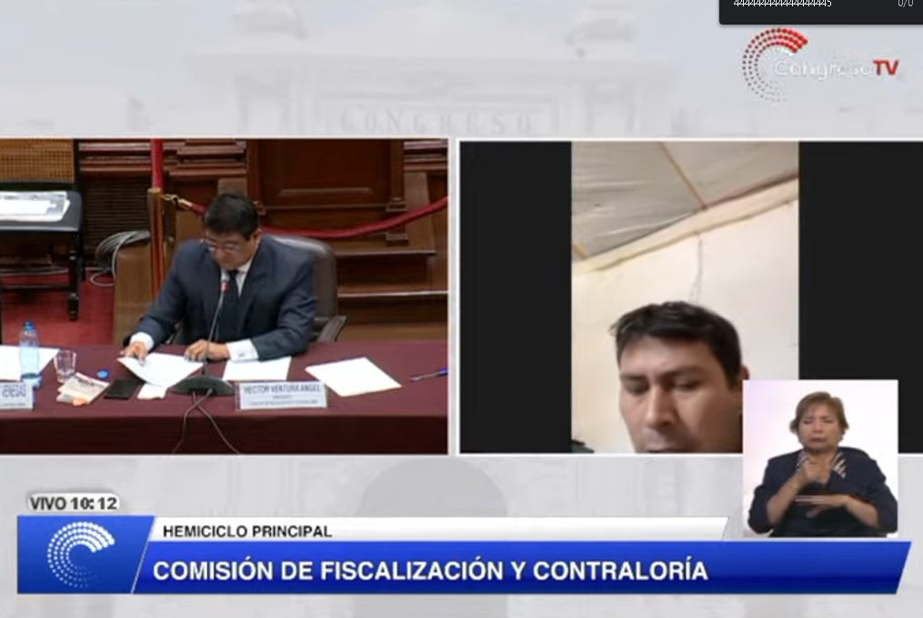 #ComisionDeFiscalizacion 
¡NO QUIERE HABLAR!
Hermano de Lilia Paredes se niega a responder preguntas que le realiza el presidente de la comisión de <a href="/C_Fiscalizacion/">Comisión de Fiscalización y Contraloría</a> <a href="/hventuracongre/">Héctor Ventura Angel</a> acerca del caso Anguía.