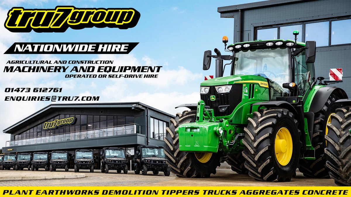 tru7group's tweet image. TRU7 Group specialises in supporting construction, demolition and agriculture nationwide, putting quality, service and safety first.

For more information on our wide range of machinery and equipment available for nationwide hire contact Tru Plant:

plant@tru7.com
01473 612761