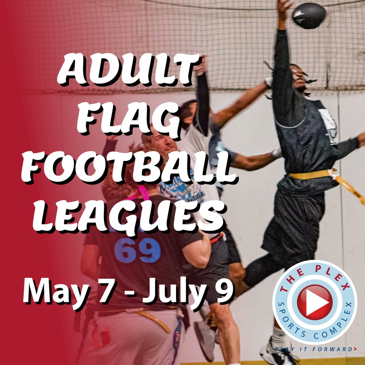 fwplex's tweet image. There's still time to get registered for Spring Adult Flag Football. Make sure you get signed up by Friday to guarantee your spot! The league starts May 7th! Register online at plexsports.com.