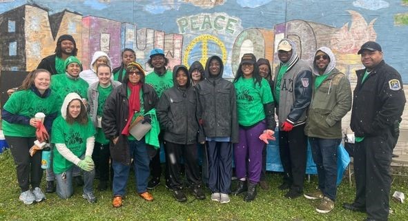 For <a href="/maywoodvillage/">Village of Maywood</a> Village Pride Village Wide, the CCGH was proud to join the volunteer crew at the Peace Garden in preparing garden beds for spring planting on #EarthDay2023: