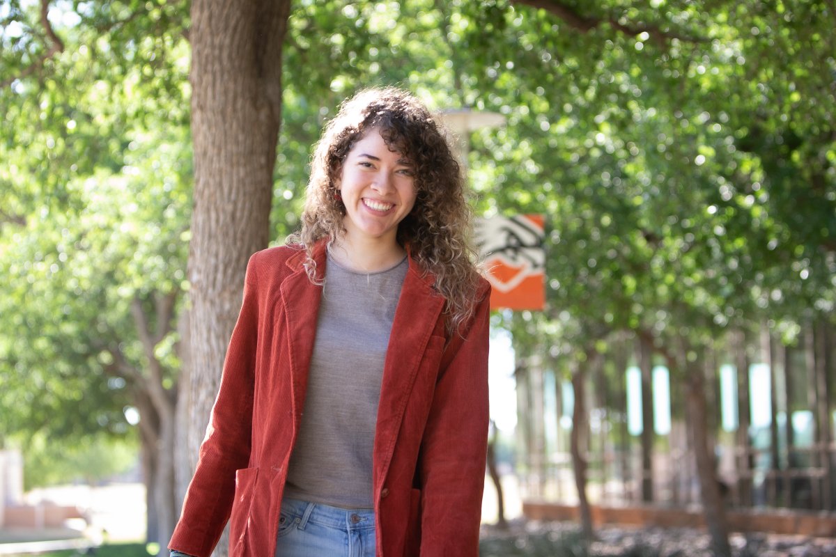 Andrea Soteldo will graduate next month with a computer science degree and a mathematics minor. 

Read the full story about Andrea's experience as a student at UTPB here: utpb.edu/success/2023/0… 

#UTPB #FalconsUp #UTPBGrad #Classof2023