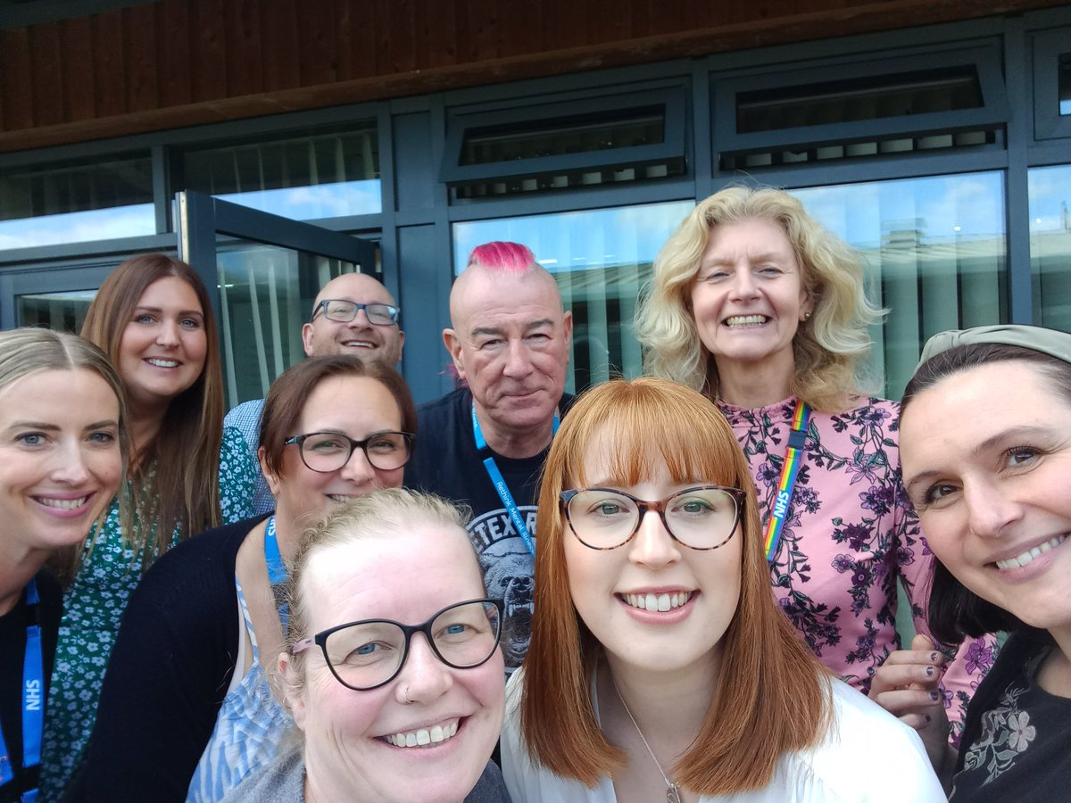 A smiley, sunny, selfie to finish off a wonderful day where the North East Derbyshire &amp; Bolsover teams discussed breaking down barriers, learning from Peer Support colleagues, co-production and cultural development. What a day 😃 <a href="/derbyshcft/">Derbyshire Healthcare 💙</a>