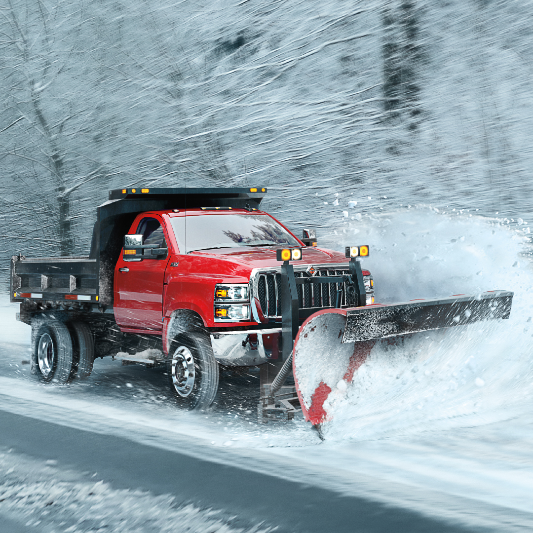 From 75º and sunny to subzero temps, the International® CV™ Series has a forward-tilting hood, a 50-degree wheel cut and a Hydromax braking system to perform in every environment.

Get the most out of your CV™ Series: bit.ly/2Gsi9oI
