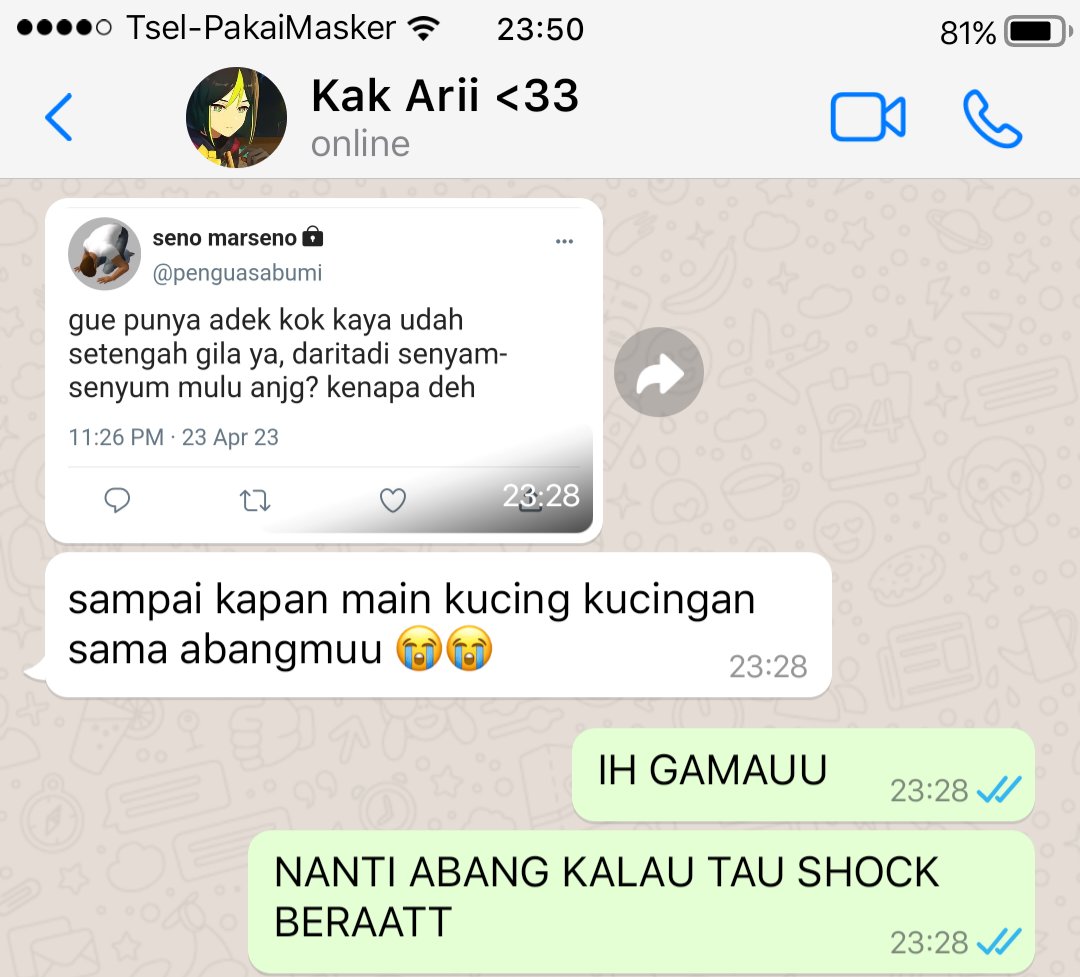 Ivyceie's tweet photo. — #colleinari au! Cyno as Collei siblings. 
Sst! Jangan sampe Bang Seno tau! https://t.co/4OQvN9oxUg