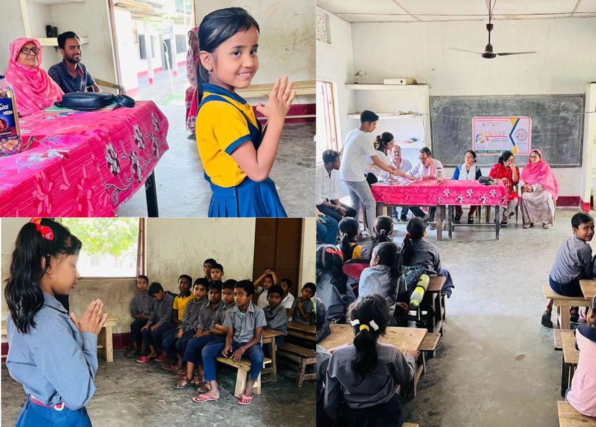 inyassam's tweet photo. Team led by #Kalpa_Jyoti_Baruah conducted a Poem Recitation Contest amongst the kids at #Shillong_Oni_Muktab_School, Shillongoni, Nagaon on 10th April '23 to develop public speaking skills, where the kids narrated the poems to their heart content.#INYMonth2023 #recitation_contest https://t.co/oLY9IGMarg