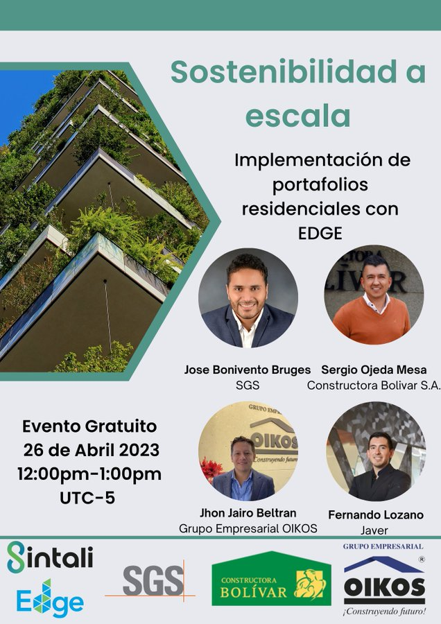📢 No te lo puedes perder!  Únase a nosotros mañana y escuche directamente a tres líderes de EDGE sobre cómo han implementado

<a href="/edgebuildings/">EDGE</a>
en sus portafolios de casas verdes  📷12-1pm UTC-5  Regístrate aquí:loom.ly/9u4I5WQ

@oikosconstr
<a href="/SGS_SA/">SGS</a>