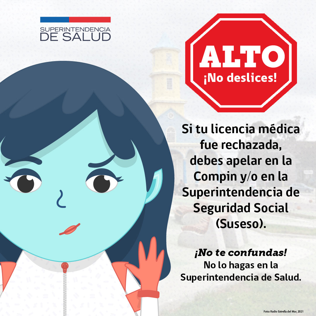 susa_sis's tweet photo. Hoy martes te recuerdo que: si tu licencia médica fue 𝐫𝐞𝐜𝐡𝐚𝐳𝐚𝐝𝐚, debes apelar en 𝐂𝐨𝐦𝐩𝐢𝐧 y/o en la Superintendencia de Seguridad Social (𝐒𝐮𝐬𝐞𝐬𝐨), NO lo hagas en la Superintendencia de Salud.

¡Recuerda siempre informarte antes de hacer tu reclamo! https://t.co/Yhcssx3szR