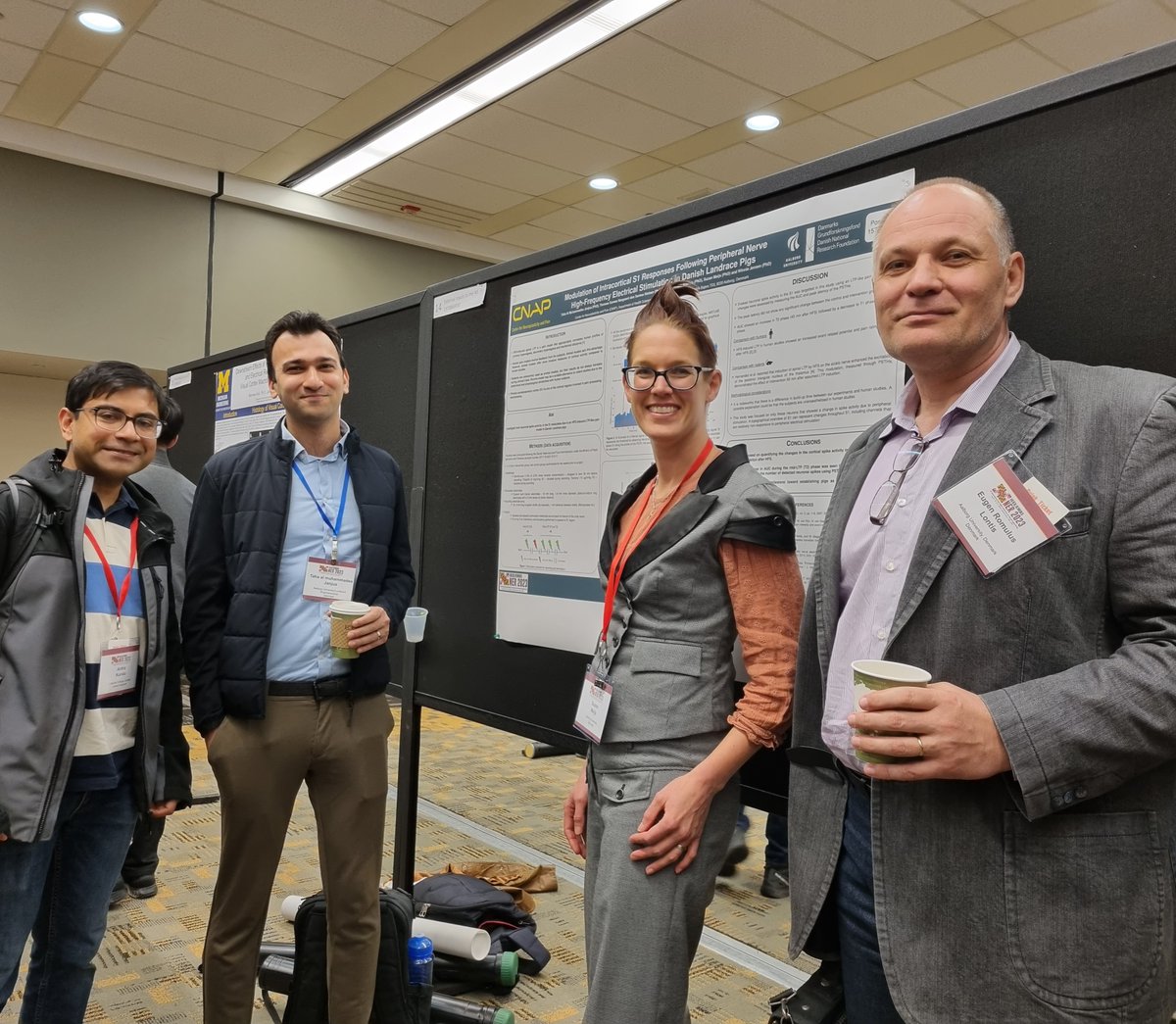 CNAP_AAU's tweet photo. Meeting old and new friends at @IEEEembs #NER23!!!🤩😍
Lots of conversation at our posters! 😃🙌
In case you missed us, find @tahajanjua @Felipe_RAndreis @TdS_Nielsen @bwmetcalfe @nickolaj_ajay and Suzan Meijs in the afternoon at poster boards: 2, 14, 16, 53 and 56 https://t.co/FjBA4CVfdg