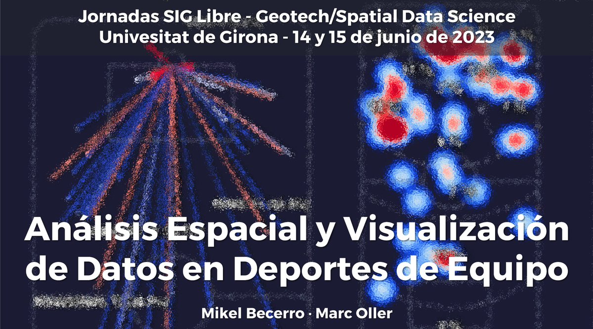 marcollergarcia's tweet image. El 15/6 a les Jornades #SIGLibre2023 de @univgirona impartirem un Taller de SIG i Analítica Esportiva d'Hoquei Patins
Aprendrem a capturar i visualitzar dades amb QGIS per revelar factors determinats en resultats d partits
#geotech
#spatialdatascience
👉jornadassiglibre.org