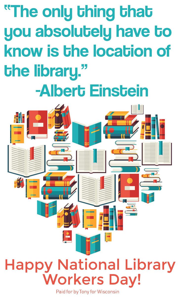 It's  National Library Workers Day! It's a great day to recognize the  dedication and hard work of library staff that make our library great. Reach out to a library staff member to thank them, or comment here to share how they have enhanced your library experience! #NLWD23