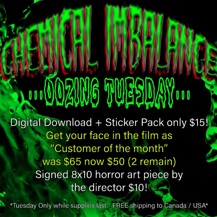 NCSlashers's tweet photo. It's Oozing Tuesday again!! Deals from last week still apply.  Free Shipping to Canada/USA
https://t.co/oNf8kEdiqM

#indiegogo #crowdfunding   #horrorart #digitalart #darkart  #horror #horrormovies #indie #indiefilm #indiehorror @PromoteHorror @Horror_Retweet #skullart #retweet https://t.co/ngiAvYBqGx