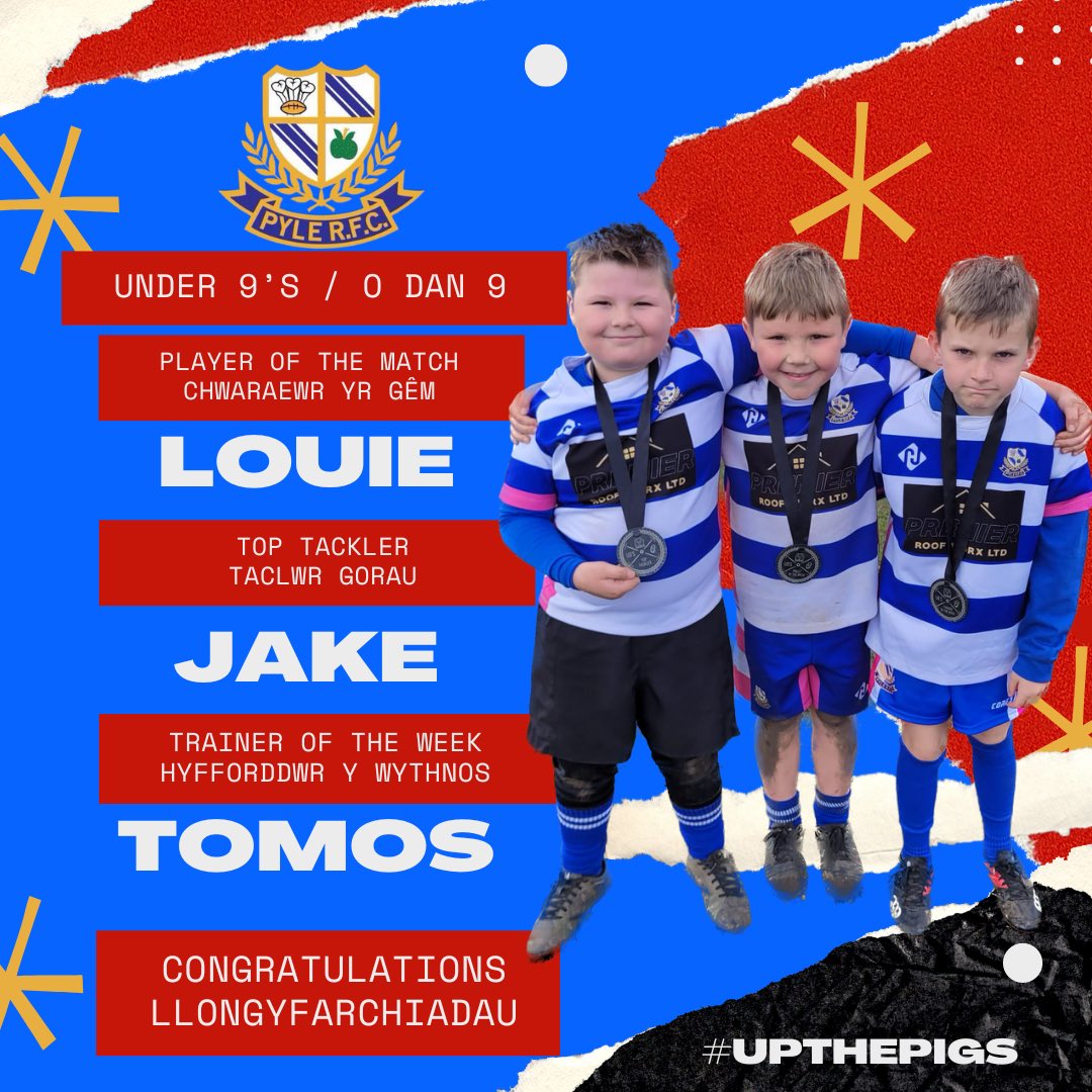 pylepiglets's tweet photo. Well done to this week’s award winners, well done to every one of you and to all involved in our fantastic Mini &amp; Junior section 🐷🏉🔵⚪️ https://t.co/N4VEKqFN9V