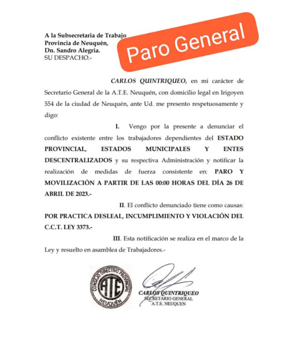 AgaticalAndrea's tweet image. Cuesta comprender los tiempos de Gobierno, no son los tiempos de los Trabajadores! En un contexto inflacionario! @OmarGutierrezOk #Pons #ISSN #LaSalidaEsColectiva #Neuquen #ParoGeneral #ElSalarioEsAhora #Ahora