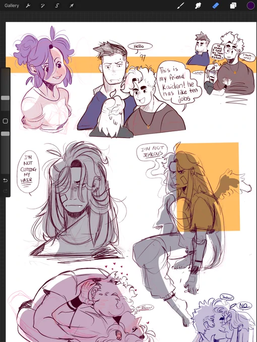 Jealousy 🧐 (Kaiden belongs to @hinokit ) 