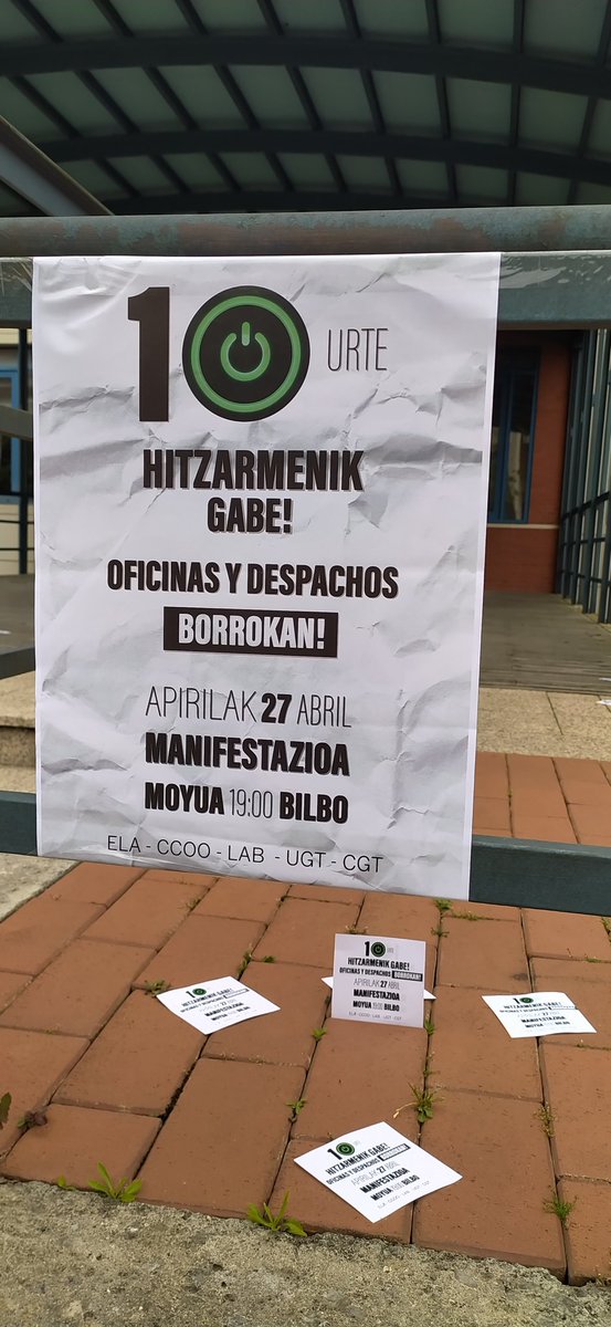 lab_ide's tweet photo. Ostegunean bulegoetako hitzarmenaren alde #Bilbo-ko kaleak beteko ditugu. 
19:00etan Moyuan ikusten gara.
#bulegoakborrokan 

🚨 10 URTE HITZARMEN GABE!! 🚨 https://t.co/0gCQ18r24g