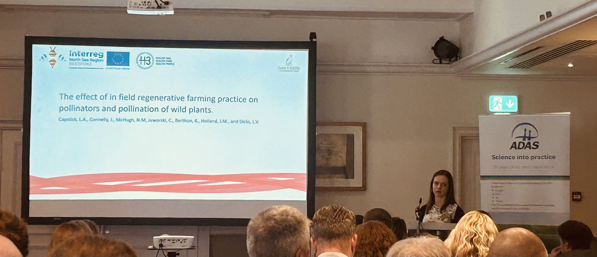 Lucy Capstick <a href="/lucapstick90/">Lucy Capstick</a> <a href="/GWCT/">Game&WildConTrust</a> discusses the BeSpoke project <a href="/BeespokeNsr/">beespoke_nsr</a> that looks at management strategies to increase pollinator numbers 🐝 🌸 #AABRegenAg
