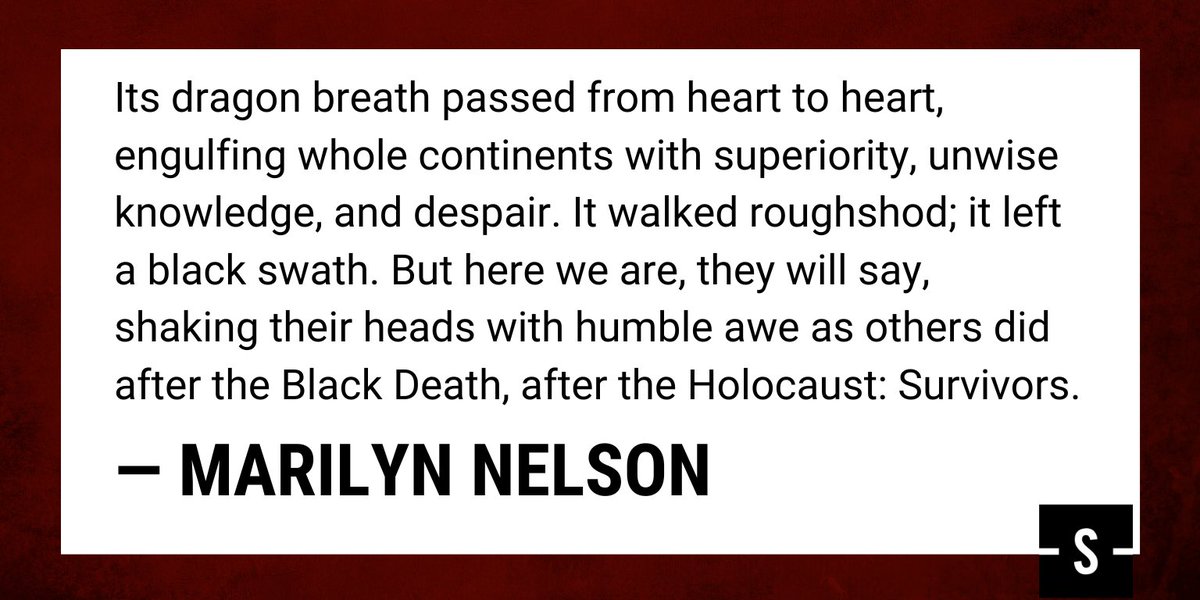 “Today’s poem states a truth about turbulent times. After the sadness, fear, and uncertainty, a group of us will inevitably feel that distinct feeling of having surmounted some great hardship,” says @Poet_Major Today’s poem is “La Peste” by Marilyn Nelson bit.ly/3mZDLie