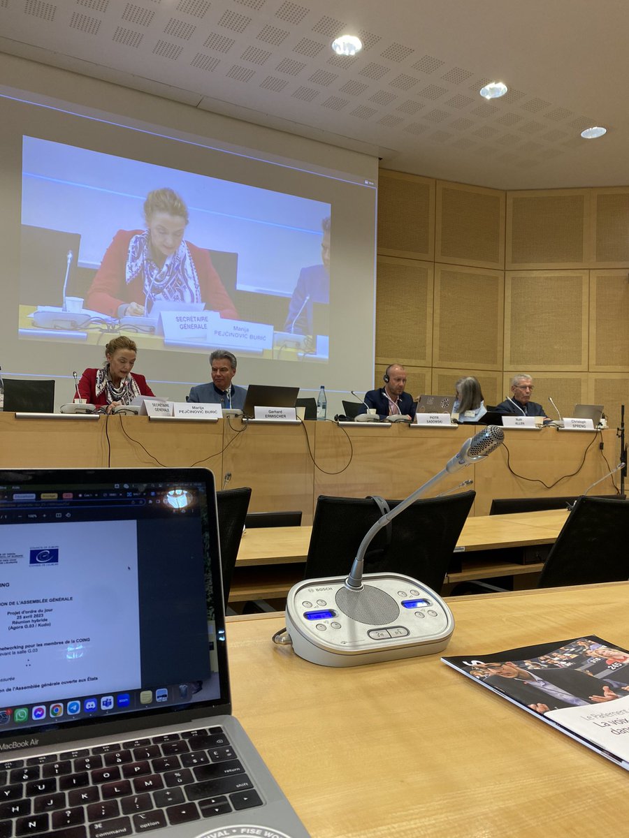 arthur_garri's tweet photo. [#Europe]

Fier de pouvoir porter la voix du sport et de la jeunesse pour l’@ANESTAPS, membre du réseau ESAN, à la @CoE_NGO du @CoE_fr 🇪🇺

Riche expérience nous encourageant à nous tourner vers l’Europe, et être force de propositions à l’approche des #Europeennes 2024 🗳️ https://t.co/4uGWqbqctO