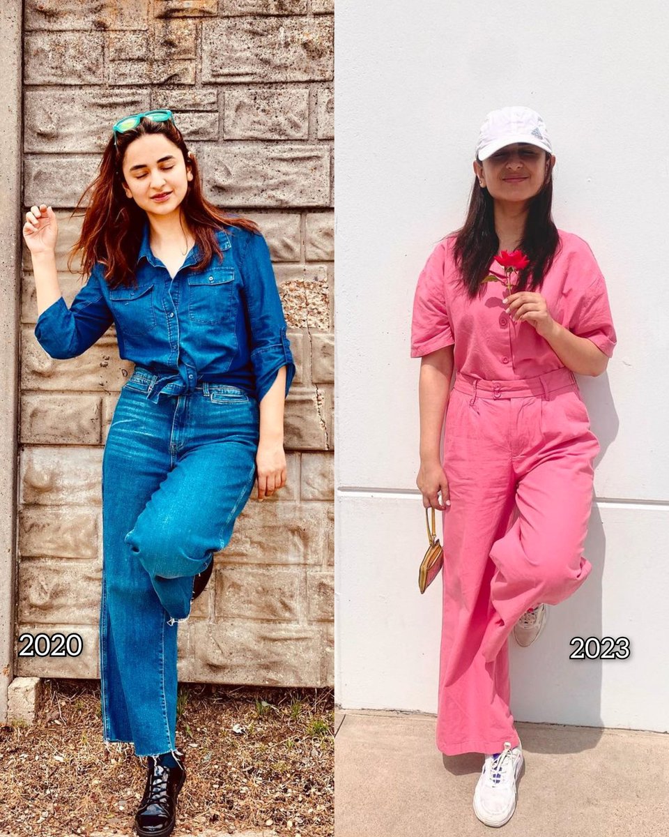 All blue n All pink 💙💗Her own style game when in USA 🤩🤩

Issi USA wali looks n pics ka wait hota Hamein n we wait for your break 😜🤗
#Yumnazaidi #usadiaries