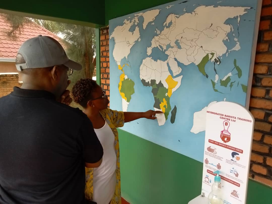 oscarkarekezi's tweet photo. Just visited @ibtcrwanda  with my big brother @nkomati  and was blown away by the passion and vision of the founder, Perpetue Mukamusinga. She's working hard to share coffee skills and education with #Rwanda _ns. https://t.co/DUiGPwcPIi