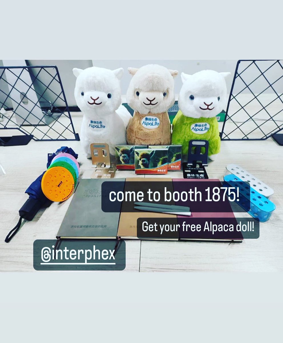 AlpalifeBio's tweet image. Get your free alpaca doll at #INTERPHEX2023. Come to our booth 1875! #gpcr #nanobody #pharmaceutical #drugdiscovery