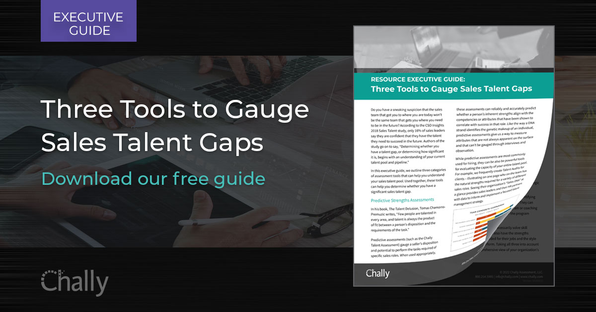 Do you understand the gaps in your sales talent pool? Chally outlines the three tools that can help you diagnose performance issues and determine if you have a sales talent gap.
 bit.ly/3L9GFsZ