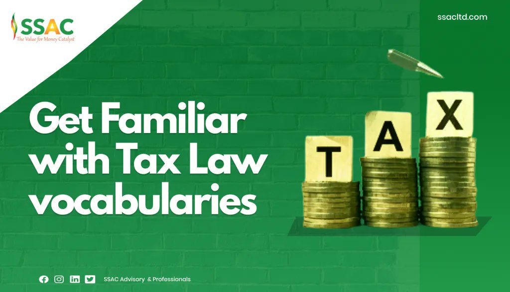 ssacltd's tweet photo. As with any specialized field, the tax laws in Nigeria have their own unique set of vocabulary that may be confusing to individuals who are not familiar with the terminology. 

Read more... https://t.co/2K2ZJzn2iF 

#ssacltd #Advisory #Professionals https://t.co/ahBaEYXSD8