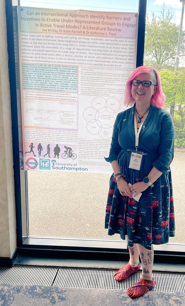 The last team member of the day to present at #ehf2023 is <a href="/JoyStixxx/">Joy Stixx</a> , also part of <a href="/CloseTheDataGap/">CloseTheDataGap</a> , who took part in the Just-a-minute session on the main stage followed by a poster displaying their PhD work on #intersectionality &amp; Active Travel