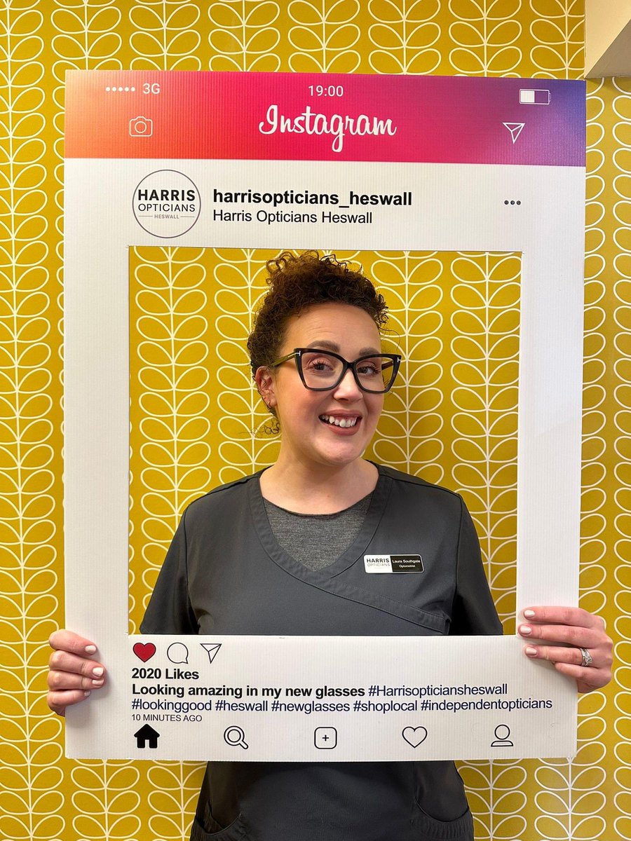 HarrisHeswall's tweet photo. Laura, our Optometrist has collected her new spectacles today, don't they look amazing? @tomford @marcolin_eyewear #lookinggood #heswall #harrisopticiansheswall #tomford #newglasses https://t.co/skooggN94v