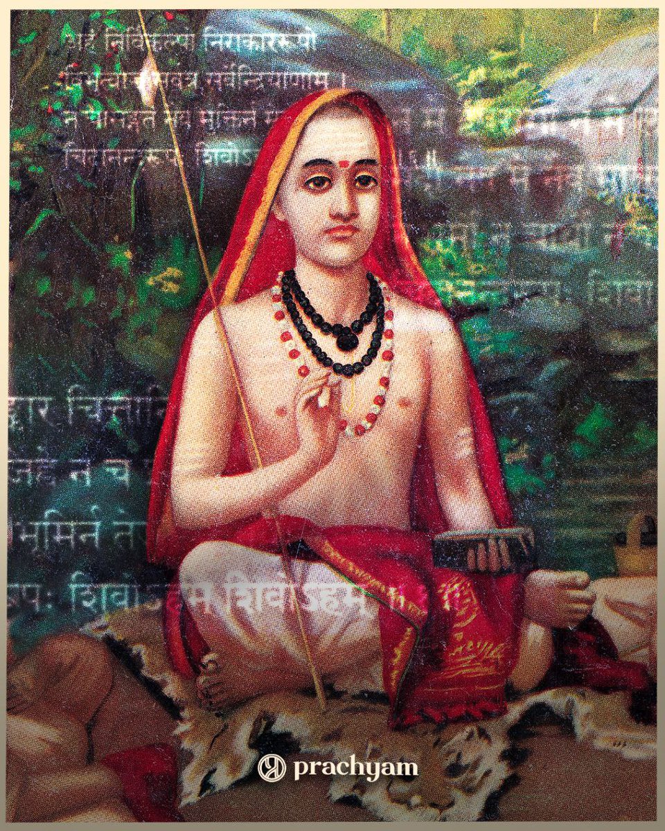 prachyam7's tweet photo. The one who single-handedly rekindled the divine light of Sanatan Dharma throughout Bharatvarsh ! 

Naman to Adi Shankaracharya on his Jayanti 🙏🏽

#AdiShankaracharyaJayanti #AdiShankaracharya https://t.co/paSDR4Szxb
