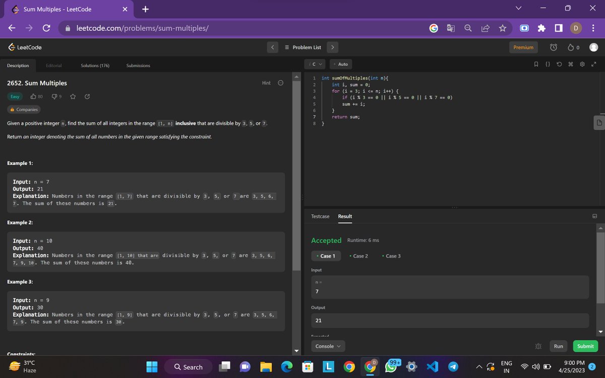 DDebashishDey's tweet photo. Hello Folks,

I have completed #Day21 of  #25DaysofCode Program with @scaler_official

Problem - Sum Multiples
My code link : https://t.co/cBxNgX8cEr

Scaler discord link : https://t.co/WGyVR6HFGx
Partner: @iam_santanu03

#scalerdiscord #codewithscaler #scaleracademy #scaler30doc https://t.co/sArSYUhlTd