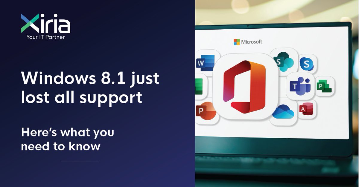 Windows 8.1 was retired in January. Learn what being retired means and why it makes an operating system risky to use. 

xiria.co.uk/blog/windows-8…

#Windows8 #OutdatedOS #Cybersecurity