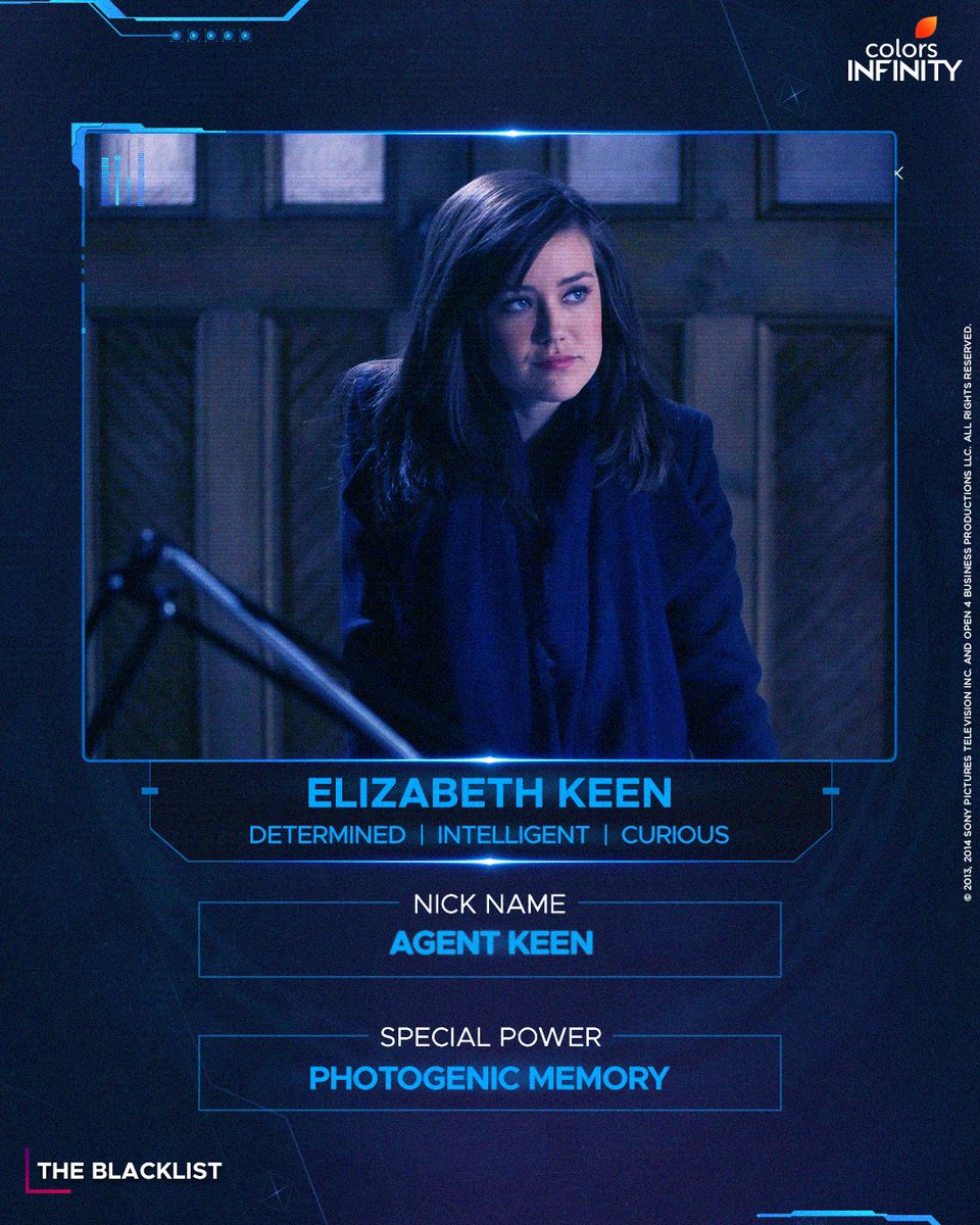 colors_infinity's tweet photo. Meet Elizabeth, A talented FBI agent who became a part of Red’s master plans!
Watch #TheBlacklist Mon-Fri, at 10 pm only on #ColorsInfinity.
#Reddington #RaymondReddington #ElizabethKeen #drama #crime #suspense #FBI #suspects #nbc #blacklisttheseries #InfinityAList https://t.co/YiN3B0Ddqk