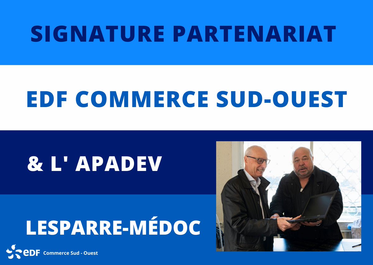 Ol_Roland's tweet photo. EDF Commerce Sud-Ouest a donné 5 💻 afin que l'APADEV organise des ateliers pour aider les salariés en insertion 💼 à se familiariser avec les outils numériques, à les utiliser au quotidien et à les considérer comme un levier pour leur retour à l'emploi. https://t.co/vHTjApGuJm