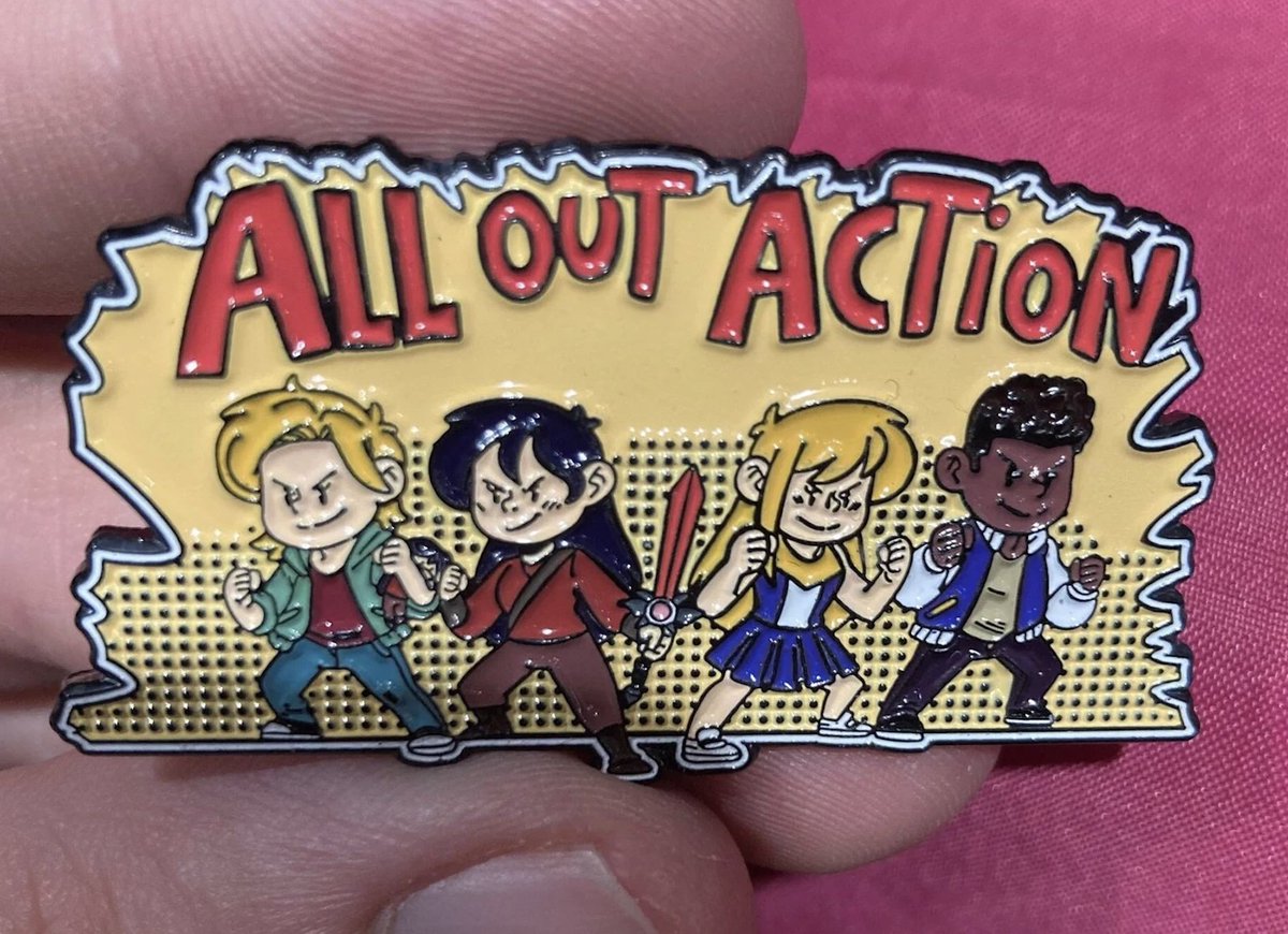 ComicUno's tweet photo. LIMITED TIME OFFER: Only chance to grab the C2E2 Exclusive Slice of Life "All Out Action" enamel pin!

It will be available on our Etsy Store for a limited time only. You have until 11:59 PM EST on May 4th. 

https://t.co/X9eaimmNA5 https://t.co/B2EQsQG7TY